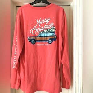 Vineyard Vines Christmas Tree Woody T-Shirt Unisex Sz XL